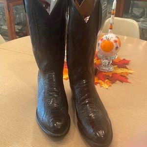 Brown Leather  Lucchese cowboy boots